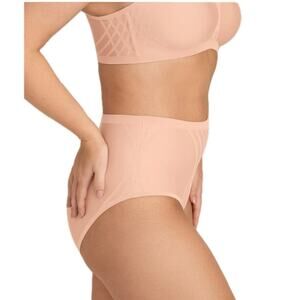 Honeylove  Silhouette Bra/Brief Set Blush Size XL 38 D/DD Wireless Support NWT